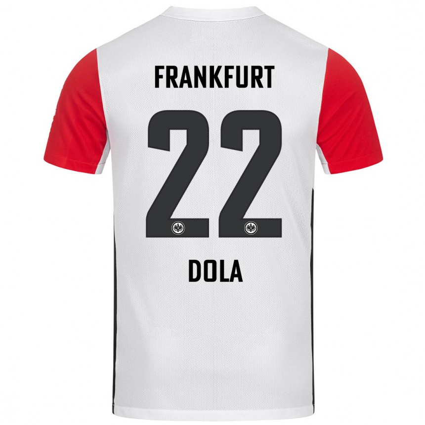 Homme Football Maillot Igor Dola #22 Blanc Rouge Tenues Domicile 2024/25 Canada