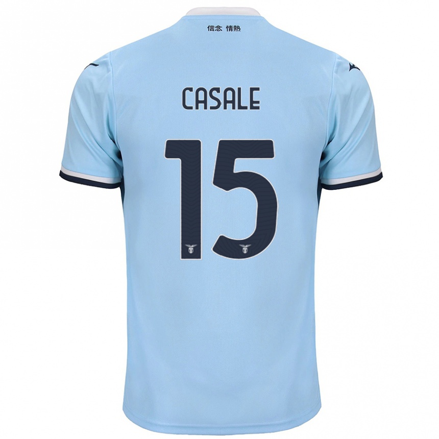 Homme Football Maillot Nicolò Casale #15 Bleu Tenues Domicile 2024/25 Canada