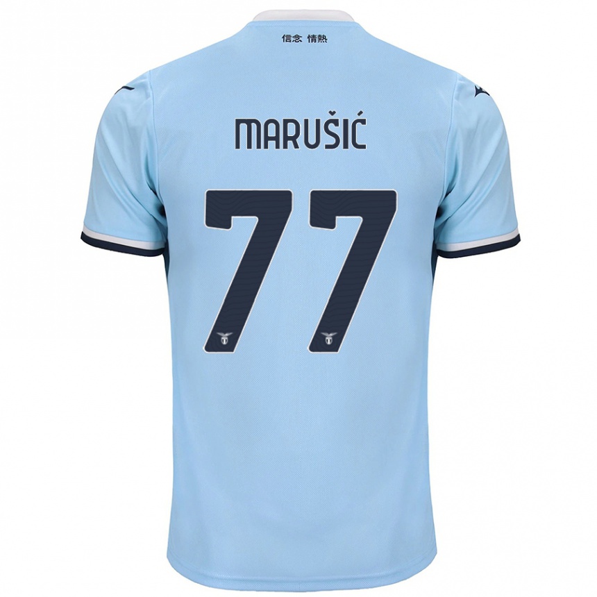 Homme Football Maillot Adam Marusic #77 Bleu Tenues Domicile 2024/25 Canada