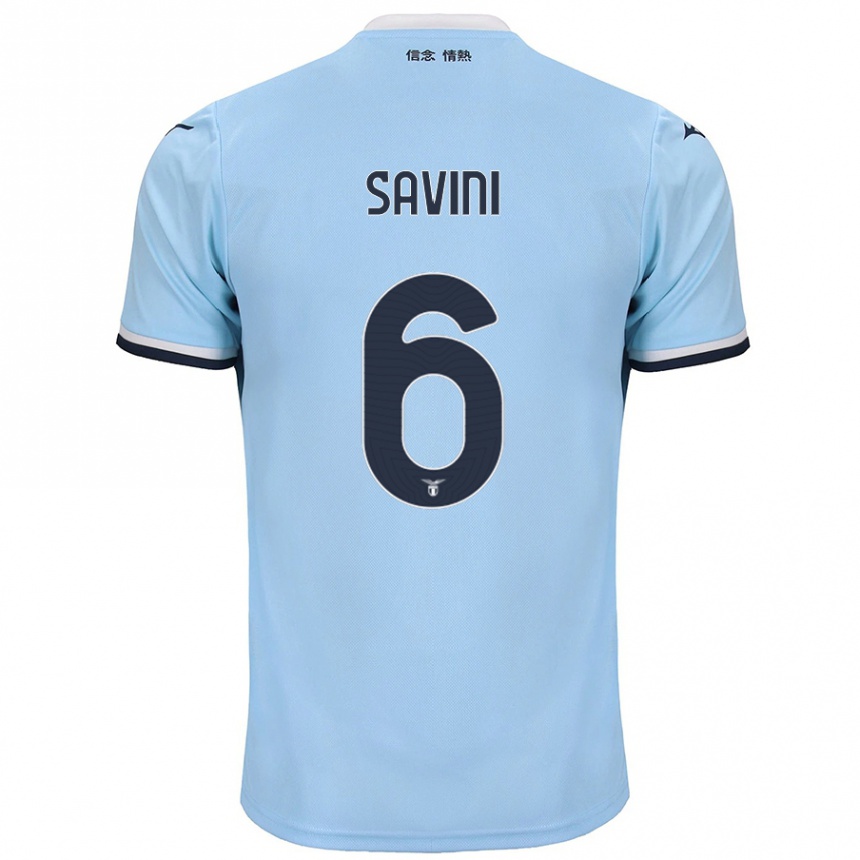 Men Football Federica Savini #6 Blue Home Jersey 2024/25 T-Shirt Canada