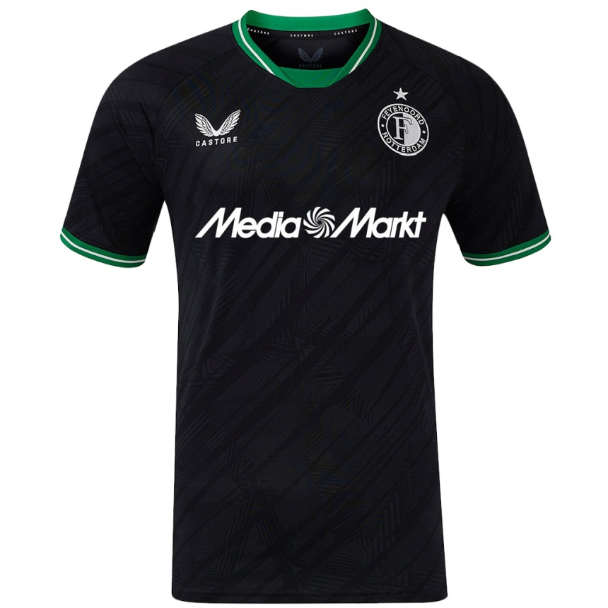 Homme Football Maillot Votre Nom #0 Noir Vert Tenues Extérieur 2024/25 Canada