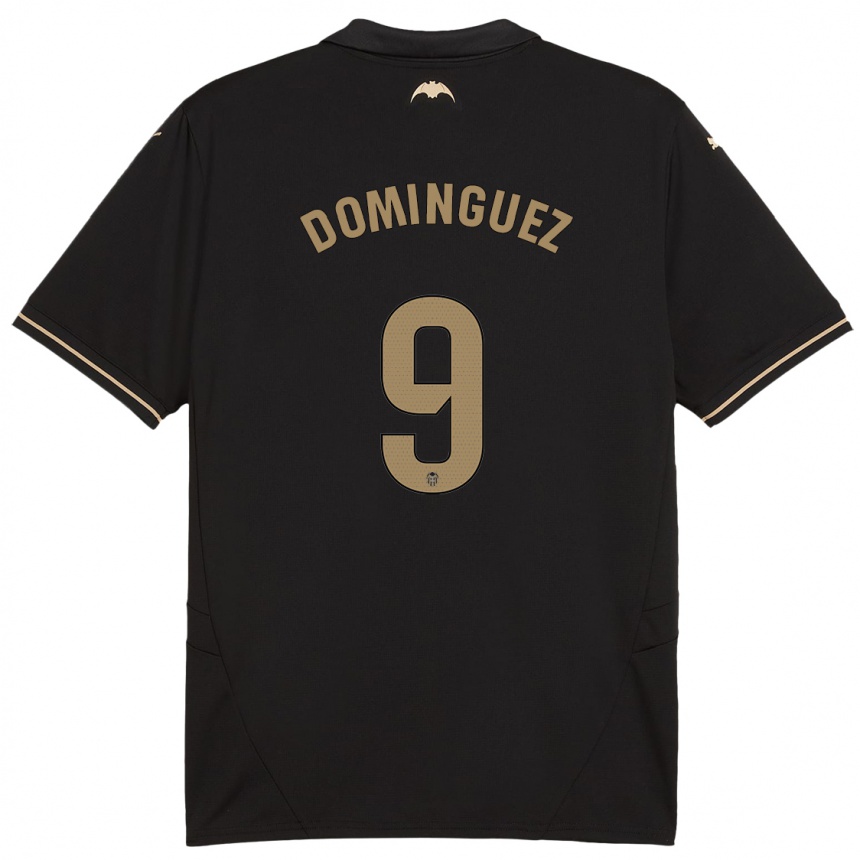 Men Football Mario Dominguez #9 Black Away Jersey 2024/25 T-Shirt Canada