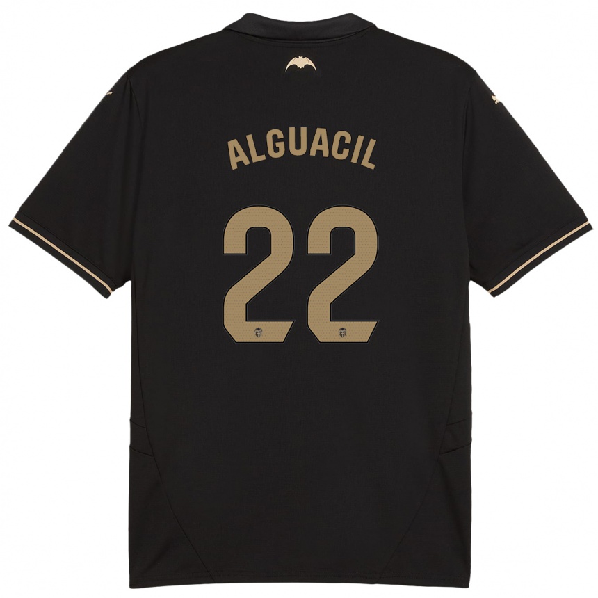 Men Football Ainhoa Alguacil #22 Black Away Jersey 2024/25 T-Shirt Canada