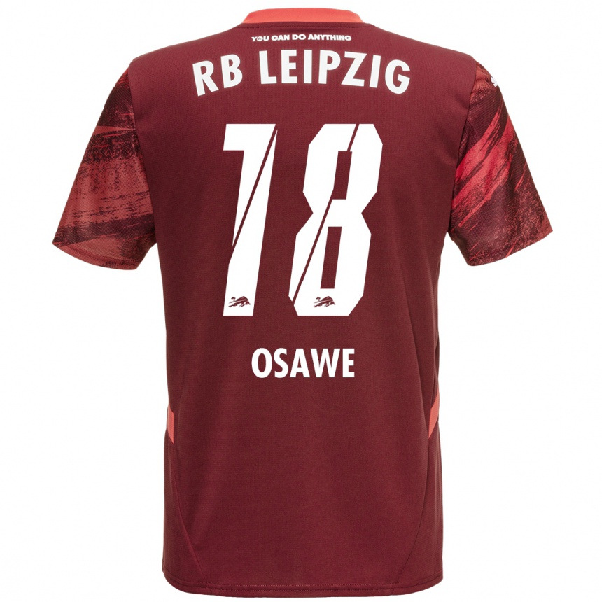 Men Football Winners Osawe #18 Burgundy Away Jersey 2024/25 T-Shirt Canada