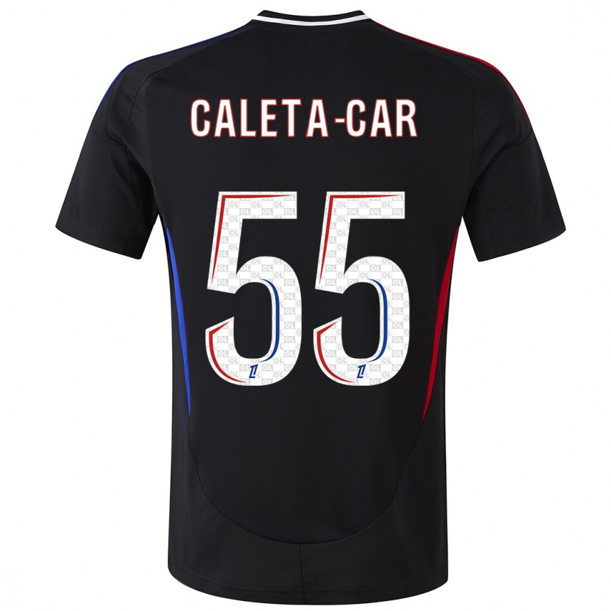 Homme Football Maillot Duje Caleta-Car #55 Noir Tenues Extérieur 2024/25 Canada