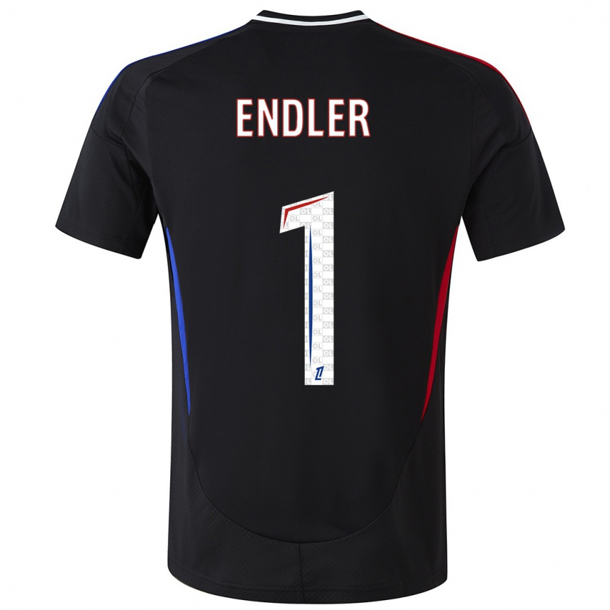 Homme Football Maillot Christiane Endler #1 Noir Tenues Extérieur 2024/25 Canada