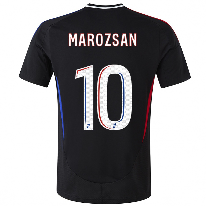 Men Football Dzsenifer Marozsan #10 Black Away Jersey 2024/25 T-Shirt Canada