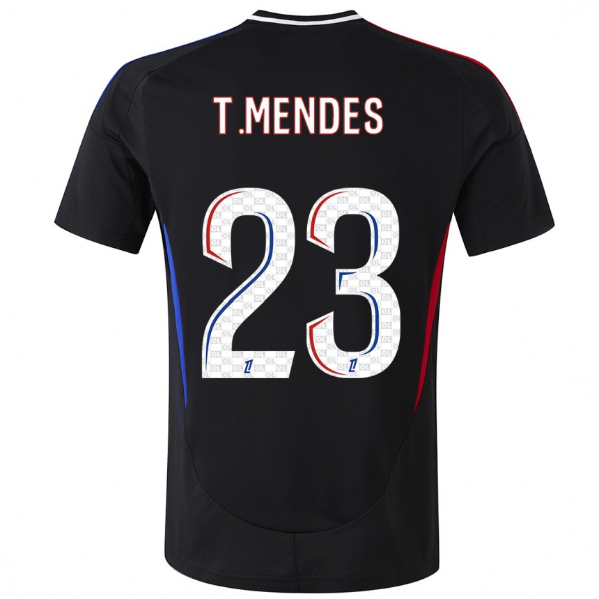 Homme Football Maillot Thiago Mendes #23 Noir Tenues Extérieur 2024/25 Canada