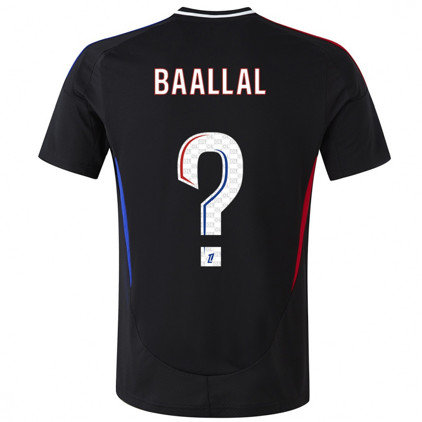 Men Football Abdellah Baallal #0 Black Away Jersey 2024/25 T-Shirt Canada