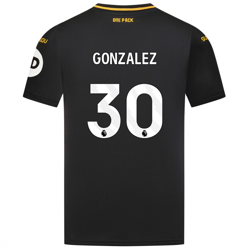 Homme Football Maillot Enso González #30 Noir Tenues Extérieur 2024/25 Canada