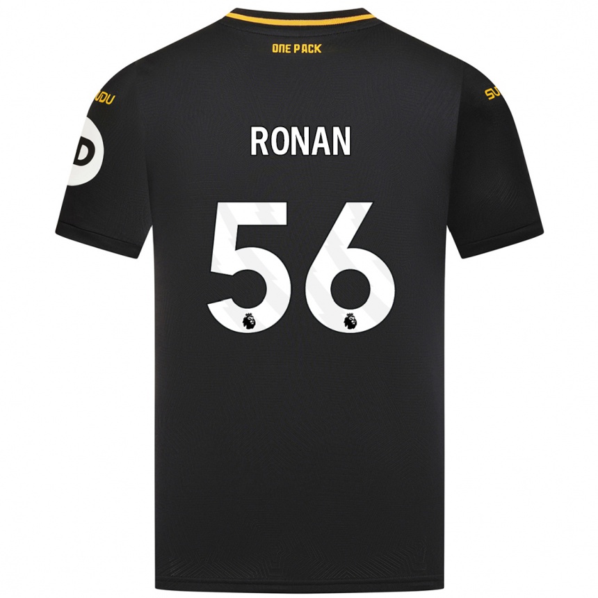 Men Football Connor Ronan #56 Black Away Jersey 2024/25 T-Shirt Canada