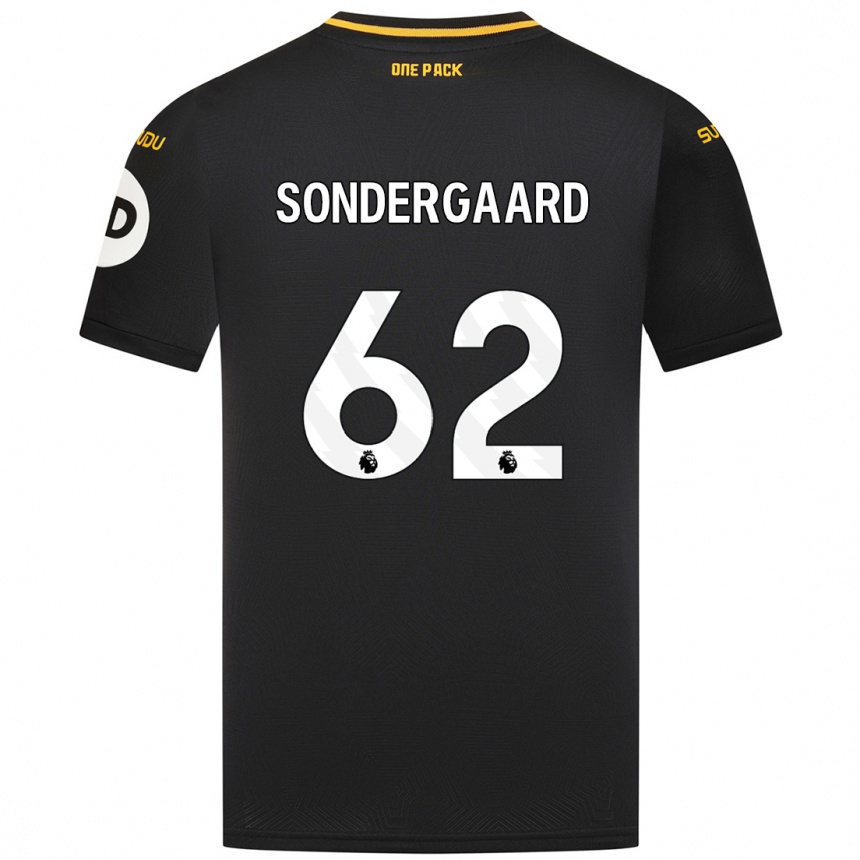 Men Football Andreas Sondergaard #62 Black Away Jersey 2024/25 T-Shirt Canada