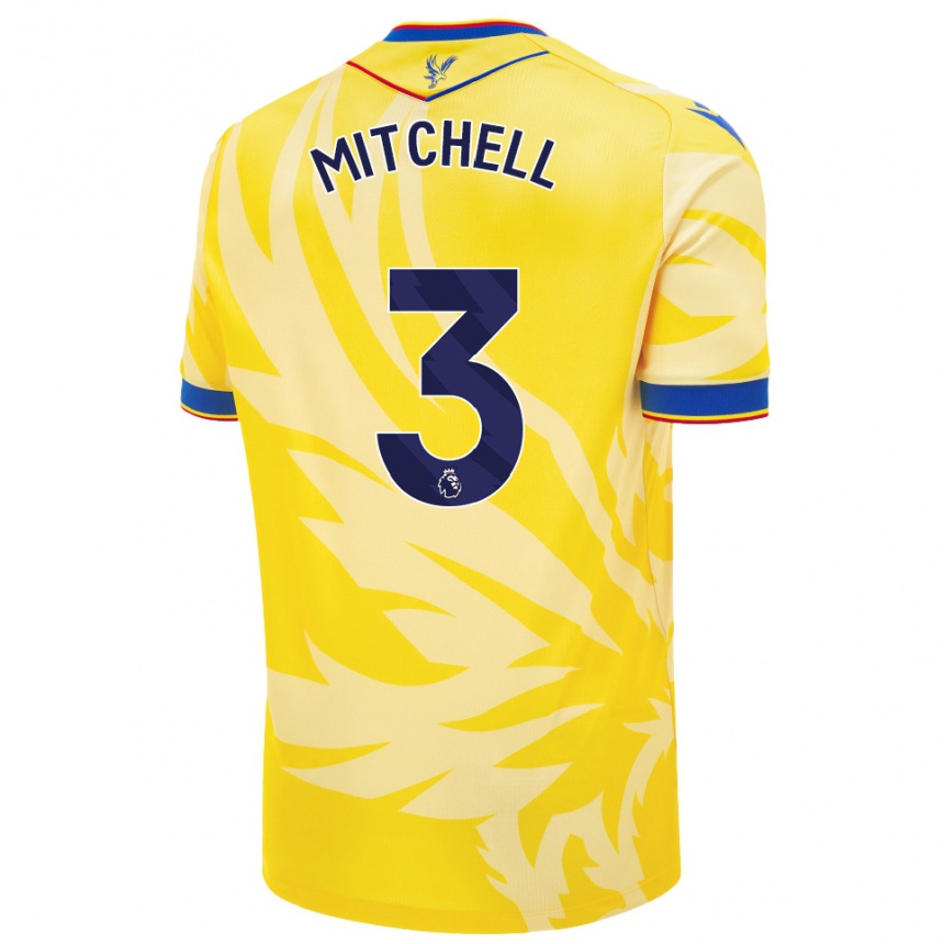 Men Football Tyrick Mitchell #3 Yellow Away Jersey 2024/25 T-Shirt Canada