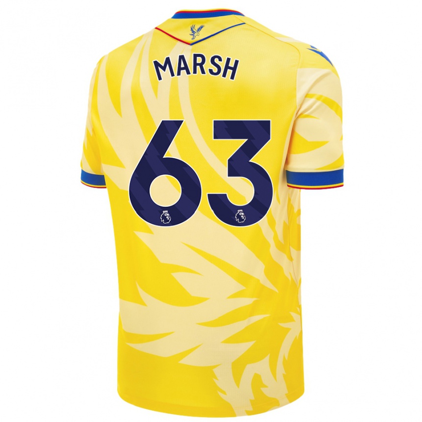 Homme Football Maillot Zach Marsh #63 Jaune Tenues Extérieur 2024/25 Canada