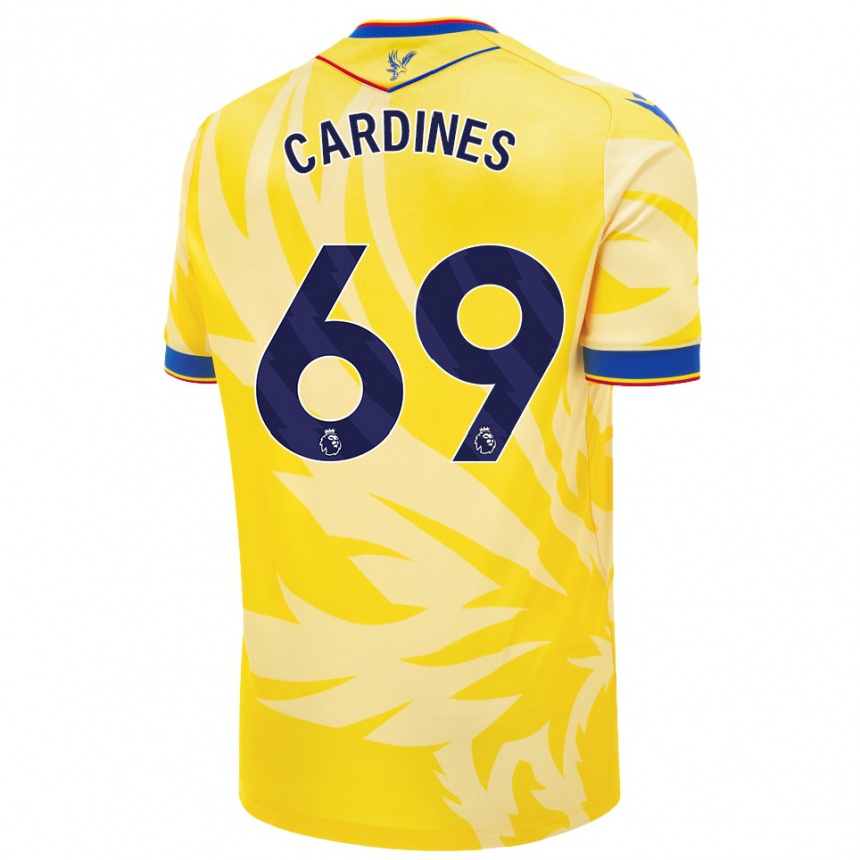 Homme Football Maillot Rio Cardines #69 Jaune Tenues Extérieur 2024/25 Canada