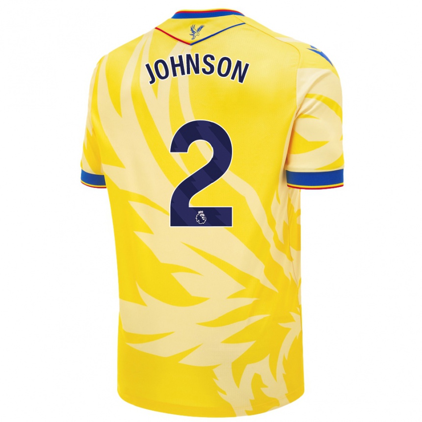 Men Football Annabel Johnson #2 Yellow Away Jersey 2024/25 T-Shirt Canada