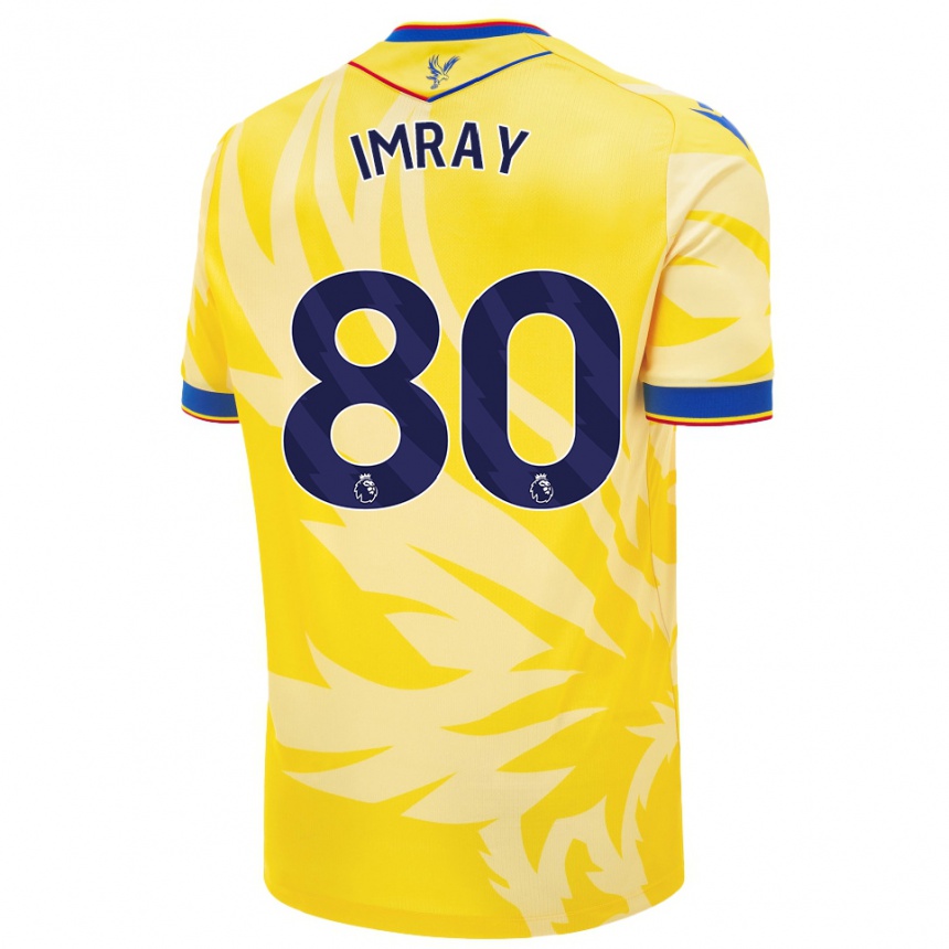 Men Football Danny Imray #80 Yellow Away Jersey 2024/25 T-Shirt Canada