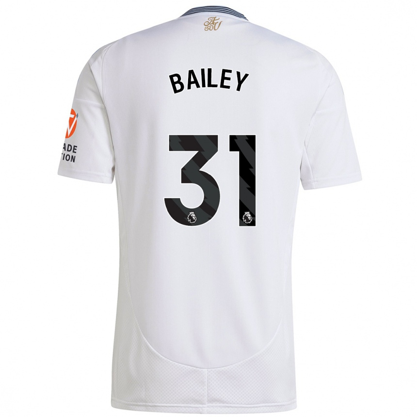 Men Football Leon Bailey #31 White Away Jersey 2024/25 T-Shirt Canada