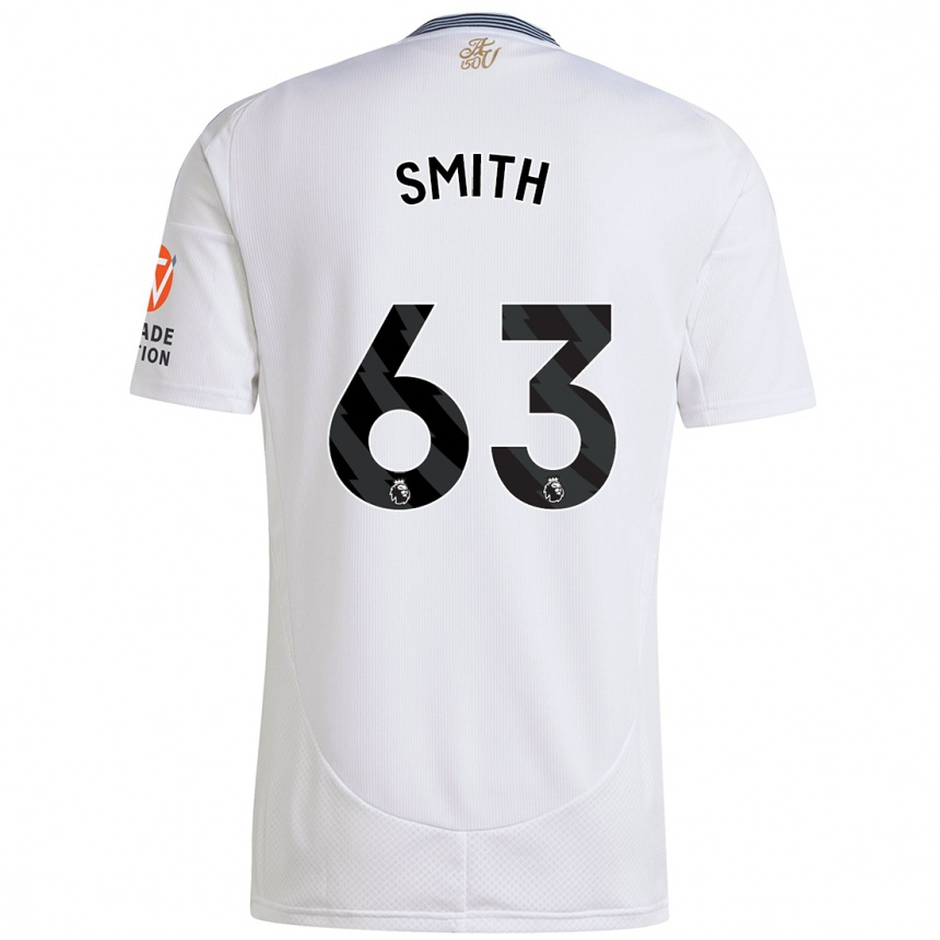 Men Football Kerr Smith #63 White Away Jersey 2024/25 T-Shirt Canada