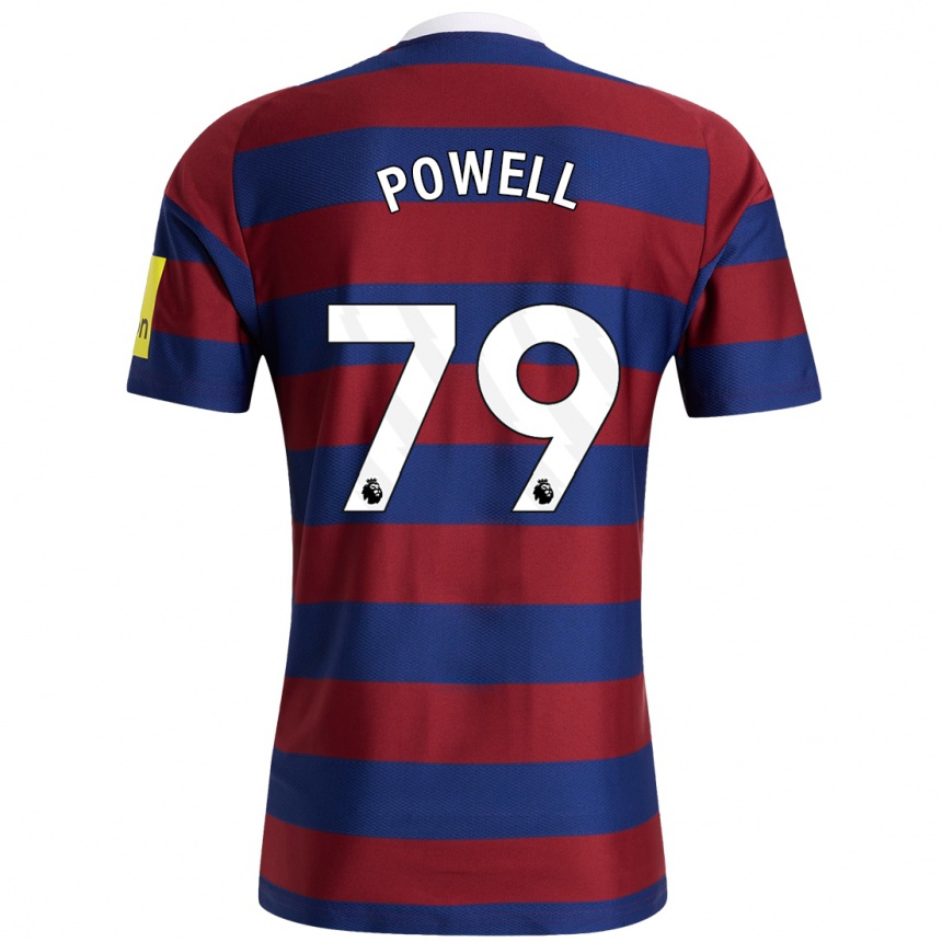 Men Football Rory Powell #79 Burgundy Navy Blue Away Jersey 2024/25 T-Shirt Canada