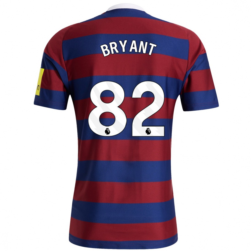 Men Football Thomas Bryant #82 Burgundy Navy Blue Away Jersey 2024/25 T-Shirt Canada