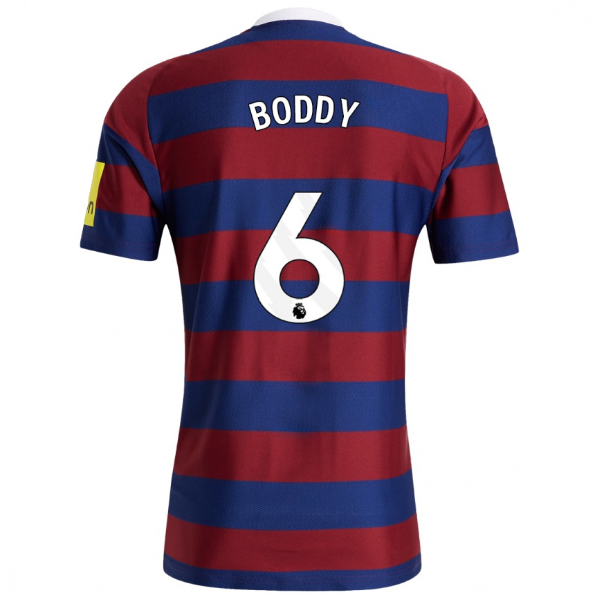 Homme Football Maillot Elysia Boddy #6 Bordeaux Bleu Marine Tenues Extérieur 2024/25 Canada