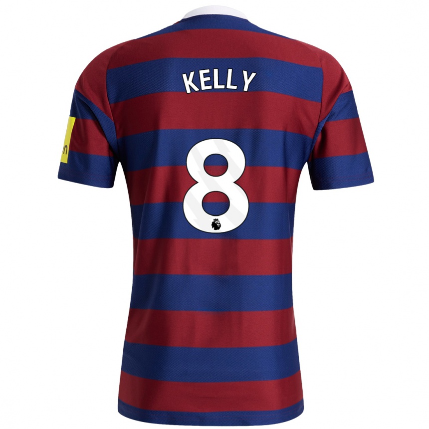 Homme Football Maillot Emma Kelly #8 Bordeaux Bleu Marine Tenues Extérieur 2024/25 Canada