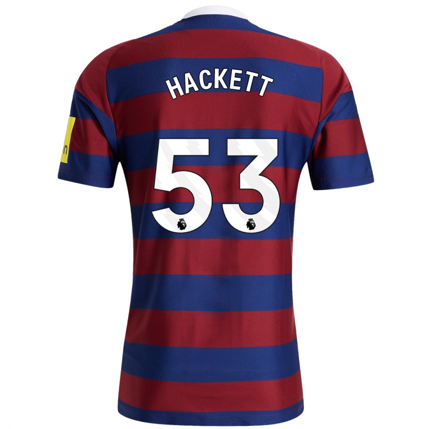 Homme Football Maillot Jordan Hackett #53 Bordeaux Bleu Marine Tenues Extérieur 2024/25 Canada