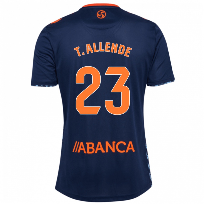 Men Football Tadeo Allende #23 Navy Blue Away Jersey 2024/25 T-Shirt Canada