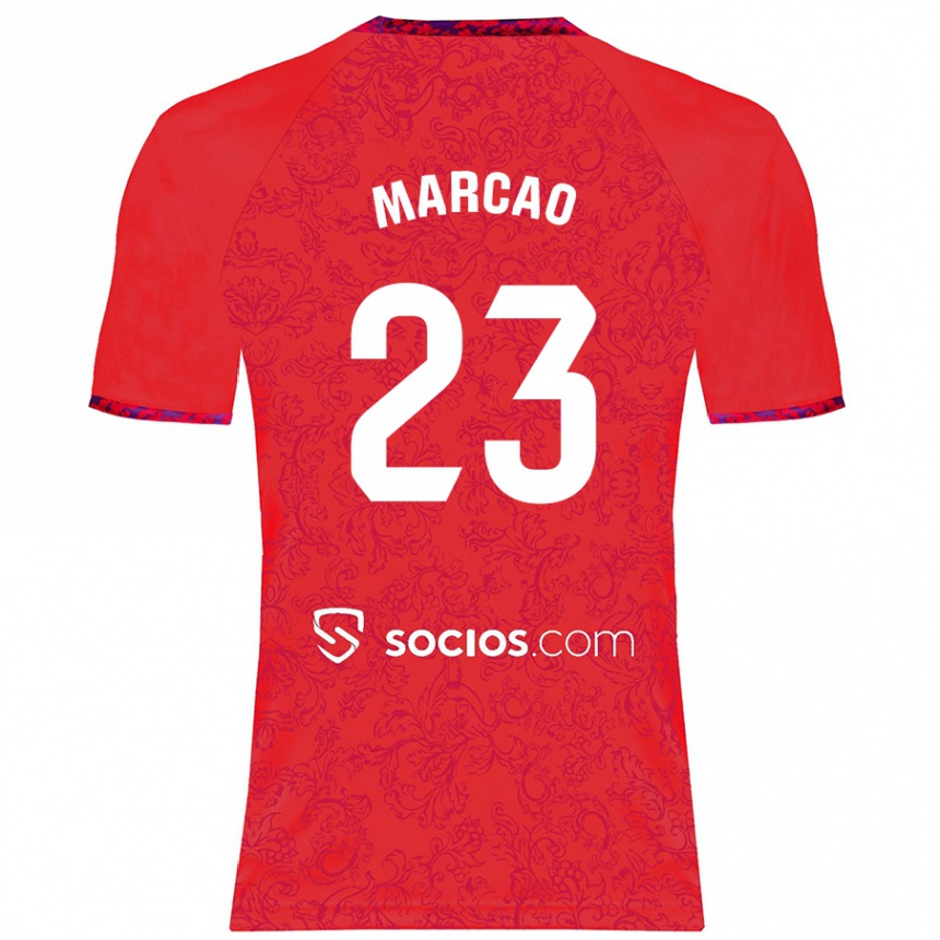 Men Football Marcão #23 Red Away Jersey 2024/25 T-Shirt Canada