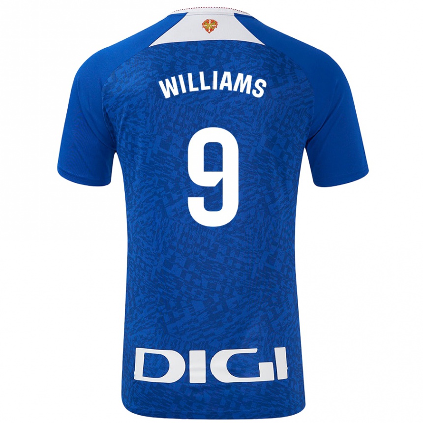 Men Football Iñaki Williams #9 Royal Blue Away Jersey 2024/25 T-Shirt Canada