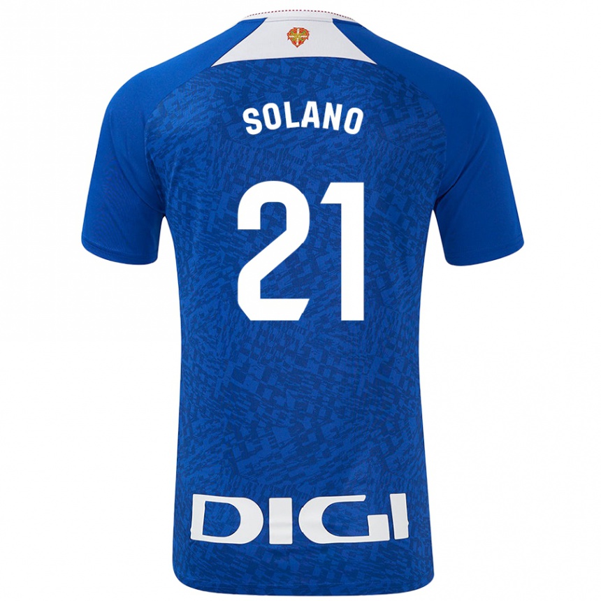 Men Football Bibiane Schulze-Solano #21 Royal Blue Away Jersey 2024/25 T-Shirt Canada