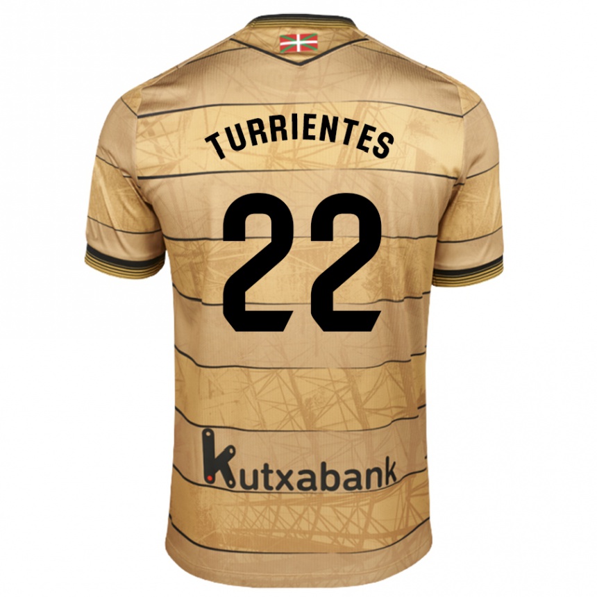 Men Football Beñat Turrientes #22 Brown Away Jersey 2024/25 T-Shirt Canada