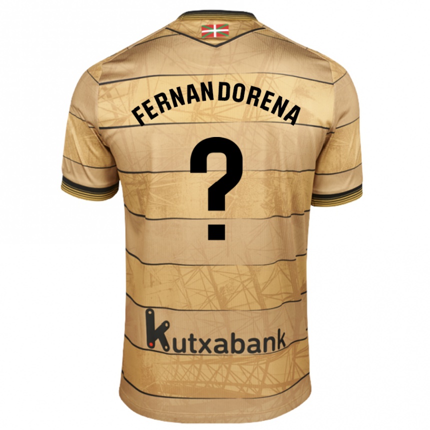 Men Football Alex Fernandorena #0 Brown Away Jersey 2024/25 T-Shirt Canada