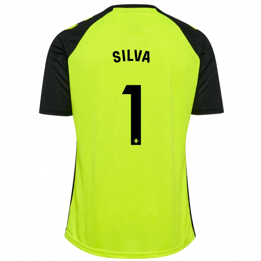 Men Football Rui Silva #1 Fluorescent Yellow Black Away Jersey 2024/25 T-Shirt Canada