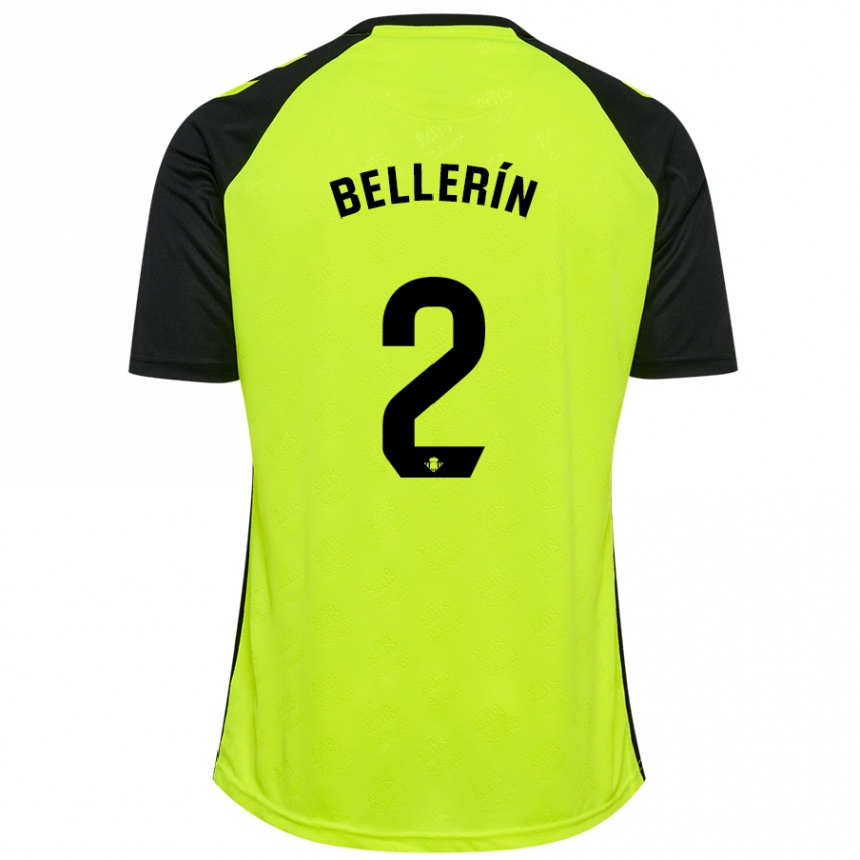 Homme Football Maillot Hector Bellerin #2 Jaune Fluo Noir Tenues Extérieur 2024/25 Canada