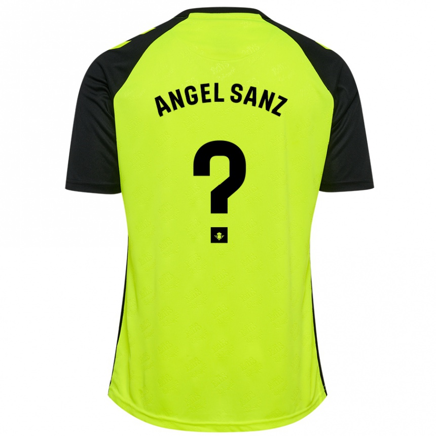 Men Football Miguel Ángel Sanz #0 Fluorescent Yellow Black Away Jersey 2024/25 T-Shirt Canada