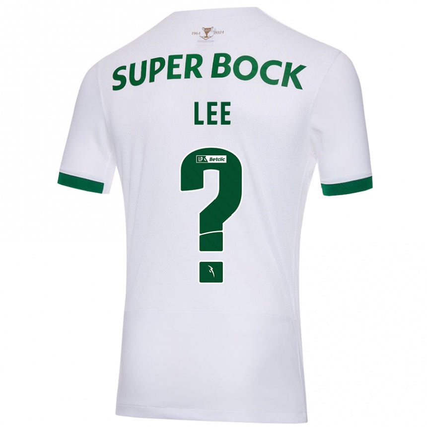 Men Football Afonso Lee #0 White Green Away Jersey 2024/25 T-Shirt Canada