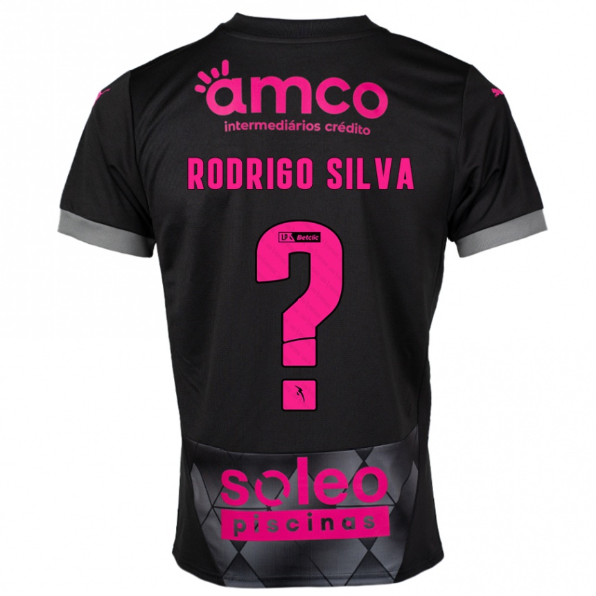 Men Football Rodrigo Silva #0 Black Pink Away Jersey 2024/25 T-Shirt Canada