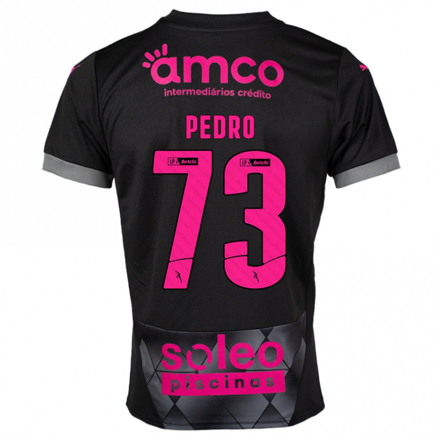 Homme Football Maillot Zé Pedro #73 Noir Rose Tenues Extérieur 2024/25 Canada