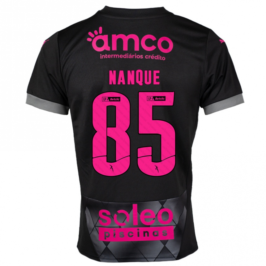 Homme Football Maillot Edgar Nanque #85 Noir Rose Tenues Extérieur 2024/25 Canada