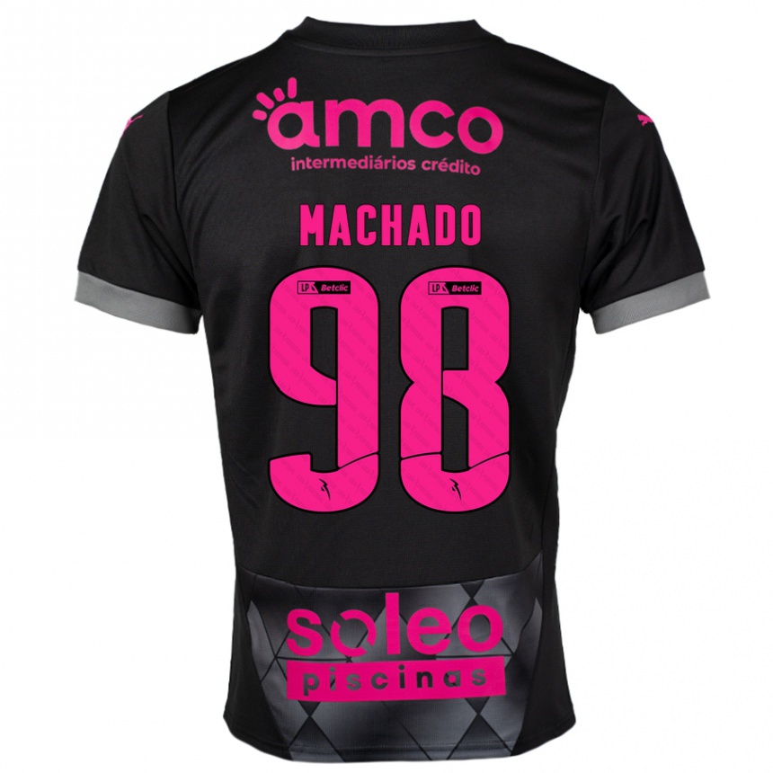 Homme Football Maillot Gonçalo Machado #98 Noir Rose Tenues Extérieur 2024/25 Canada