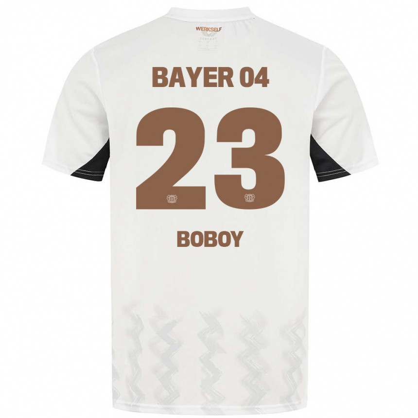 Men Football Delice Boboy #23 White Black Away Jersey 2024/25 T-Shirt Canada