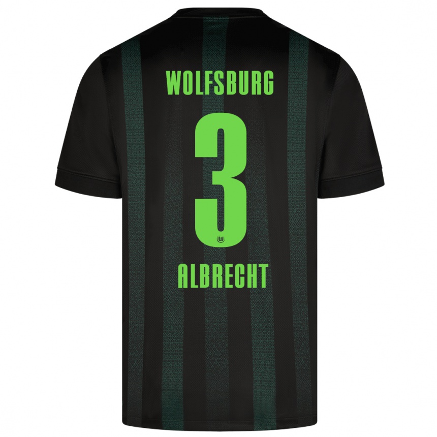 Men Football Ben Albrecht #3 Dark Green Away Jersey 2024/25 T-Shirt Canada