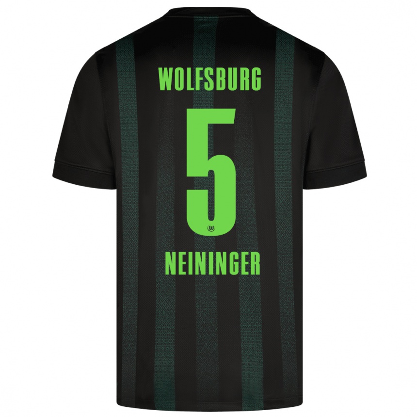 Men Football Tim Neininger #5 Dark Green Away Jersey 2024/25 T-Shirt Canada