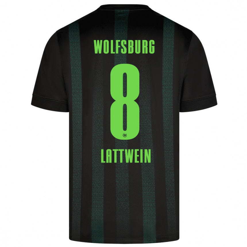 Men Football Lena Lattwein #8 Dark Green Away Jersey 2024/25 T-Shirt Canada