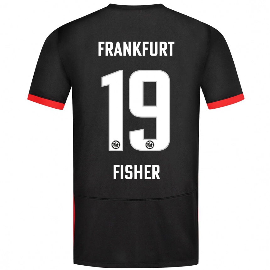 Men Football Ben-Luca Fisher #19 Black Away Jersey 2024/25 T-Shirt Canada