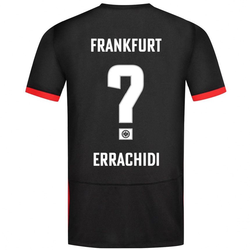 Men Football Youness Errachidi #0 Black Away Jersey 2024/25 T-Shirt Canada