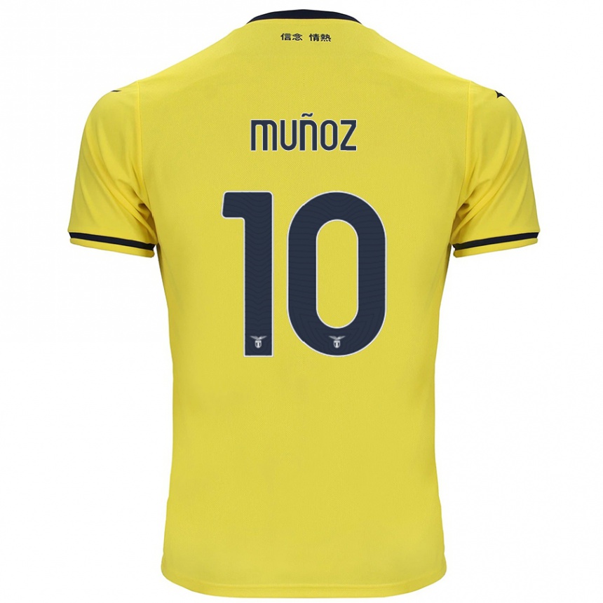 Homme Football Maillot Cristo Muñoz #10 Jaune Tenues Extérieur 2024/25 Canada