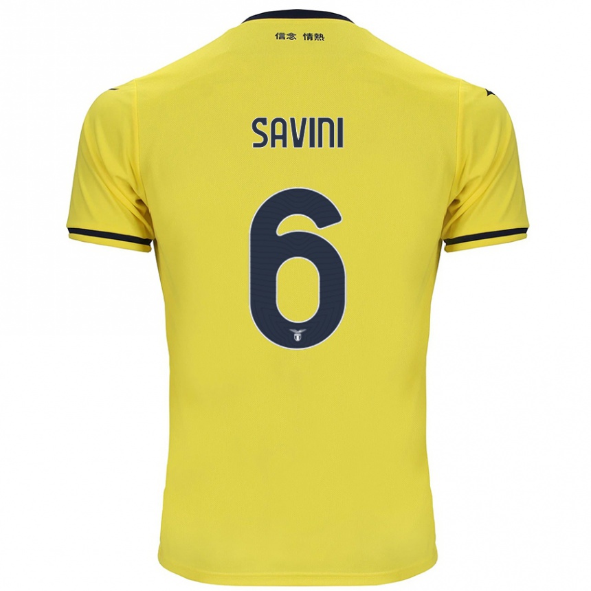 Homme Football Maillot Federica Savini #6 Jaune Tenues Extérieur 2024/25 Canada